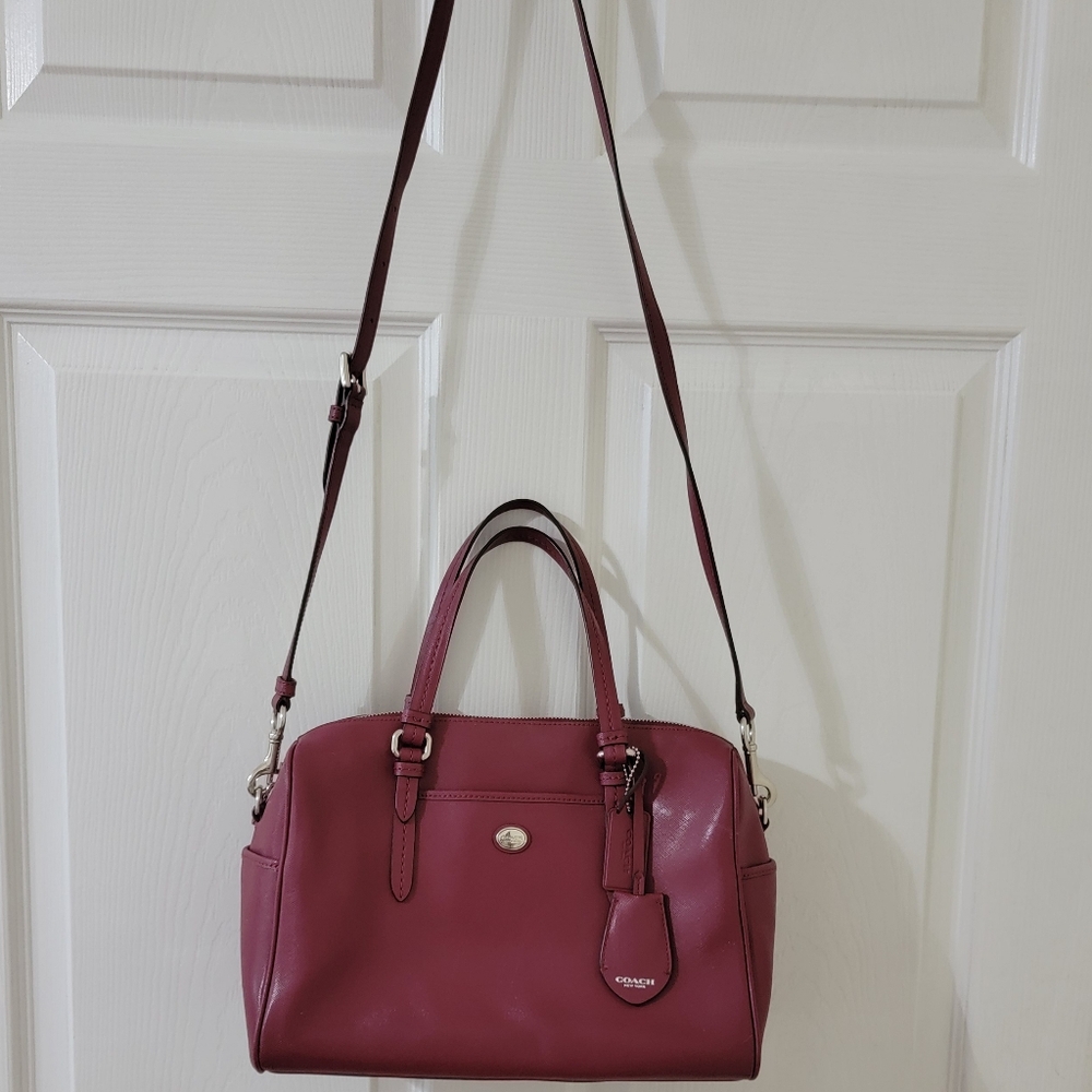 Coach Burgundy Crossbody Bag
